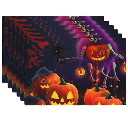 Set de table Halloween lavable pour protéger votre table des taches - 2