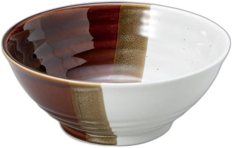 The Journey of the Old Kiln Noodle Bowl (7.3 x 7.3 x 3.0 inches (18.5 x 18.5 x 7.5 cm), 33.5 fl oz (850 cc) | Setomonohonpo
