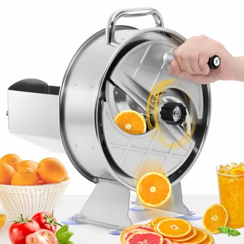 Cortadora manual ajustable de acero inoxidable para alimentos miniatura 1