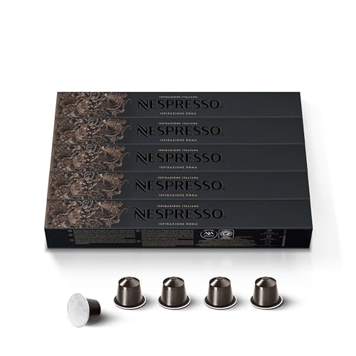 Nespresso Original Cápsulas de Café Roma, 200 Cápsulas para