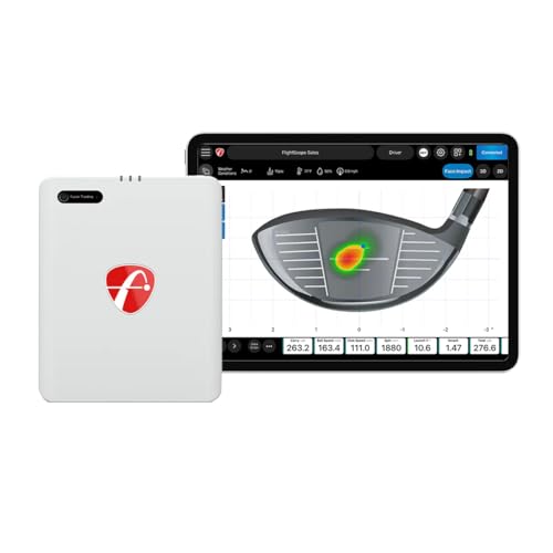 FlightScope Mevo Gen2 Portable Golf Launch Monitor and Simulator with Face Impact Software | 18 Swing Data Parameters Built-in Camera 8 E6 Simulation Courses with GPS Overview and Shot Tracer