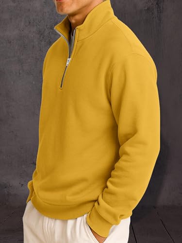 Image of Noble Monk Men's Baggy Fit Sweatshirt | Drop Shoulder Oversized Sweatshirt | Long Sleeve Zip with Collared Sweatshirts for Men's