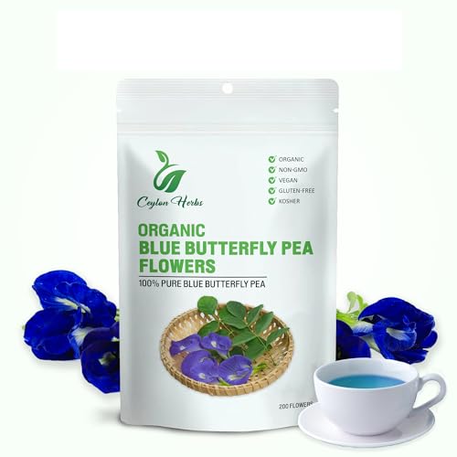 520+ Premium Blue Butterfly Pea Flowers Dried Healthy Well Cleane...