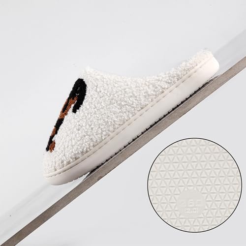 Image of Evil Eyes Cowboy Hat Slippers cute Warm Cozy House Shoes Soft Plush Fuzzy Slippers for Women Men
