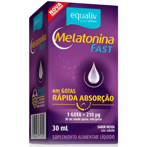 Suplemento Líquido Equaliv melatonina Fast 30ml Rápida Absorção