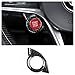 TOYCIDFG Car Engine Start Stop Button Frame Cover Trim Compatible with Alfa Romeo Stelvio 2017-2018/Giulia 2016-2018 Auto Accessories (Carbon Fiber Pattern)