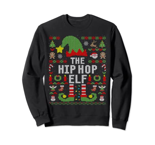 The Hip Hop Elf Ugly Christmas Family Group Sweatshirt