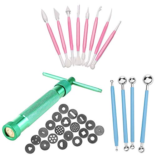 32 Pcs Clay Fondant Extruder Cake Decorating Supplies Sugar Modeling