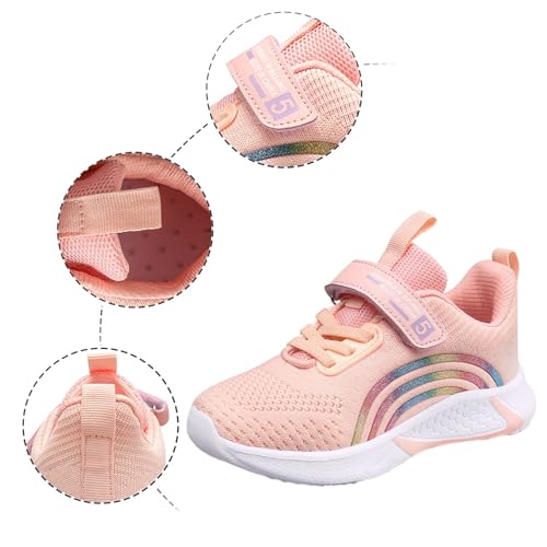 Baskets tendance 2026 pour filles avec maille respirante rose pointure 28.5 pour le running - 2