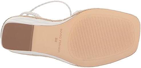 Marc Fisher Women's Hayla Wedge Sandal, White 140, 7 | Image 3