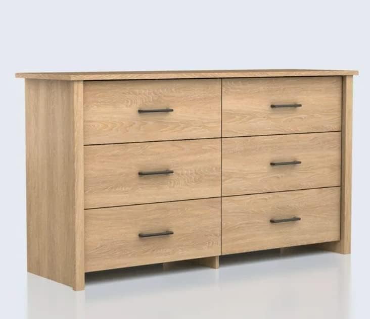 Miniatura 3 de Deep Drawer Dressers for Bedroom Dressee-6 Drawer Dresser Dover Oak Finish
