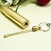 Portable Bullet Keychain Shape Earpick Ear Pick Spoon Keychain Couple Lovers Keyring Unisex Home Storage Key Decoration Fashion Design