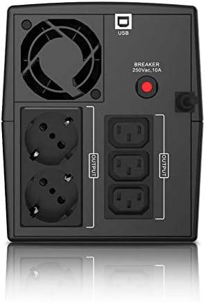 EPYC® QUANTUM - UPS do Komputerów - Moc 1500VA/900W, Technologia Line Interactive, AVR, 5 wyjść (2x Schuko + 3x IEC), Wyświetlacz LCD, Maksymalna Autonomia (1500 VA / 900 Watt)