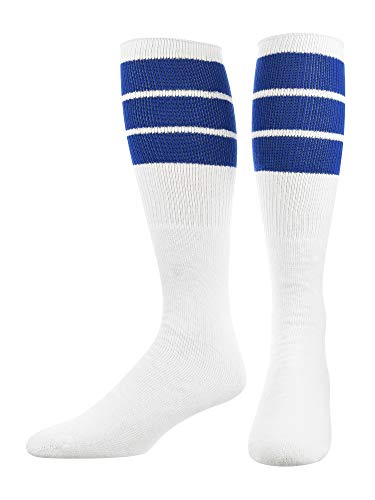 Image of TCK Retro Tube Socks with Stripes for Men & Women - 3 Stripe, 70's 80's Deadlift Socks