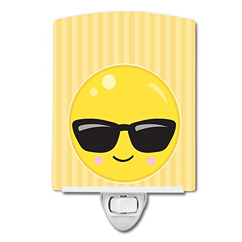 Lámpara de noche cerámica con diseño de gafas de sol multicolor miniatura 1