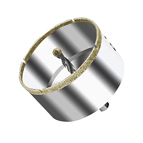 ASNOMY Sega a tazza diamantata da 85 mm con punta di centraggio, corona di perforazione cava diamantata per vetro, piastrelle, ceramica, marmo, granito