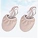 PartyKindom 1pair Elastic Band Half Dance Shoes for Adults Breathable Ballet Shoes Toe Protector Non- Design for Comfortable and Performance