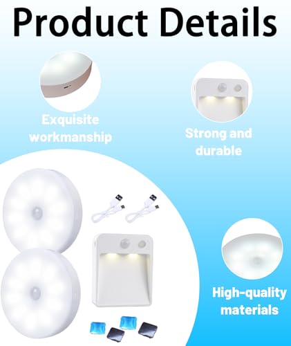 Image of 3 Pack Motion Illumination, Wardrobe Illumination, Push Tap Illumination for Stairs.