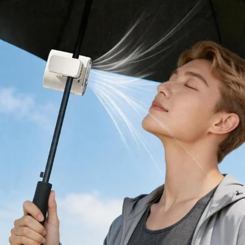 Ventilador de coche USB compacto contra el calor, flujo de aire de 360° sin ruidos molestos 4