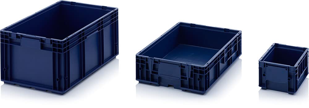 8 x contenedores R-KLT 40 x 30 x 28 * Portaequipajes de carga pequeña azul 40 x 30 x 28 Eurocontenedor industrial KLT 4329