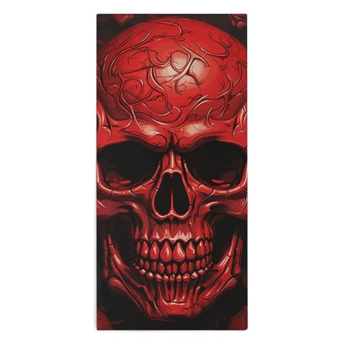 Serviette de bain légère et très absorbante imprimé crâne - 2