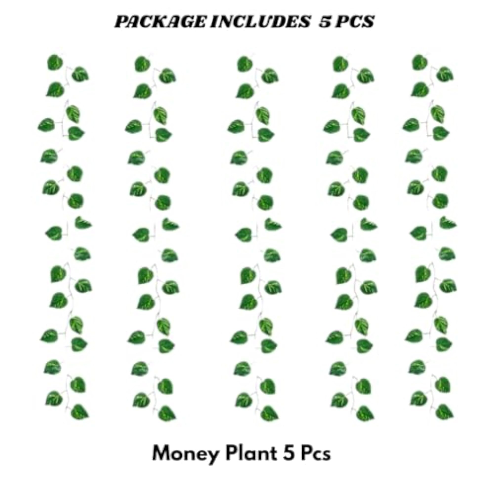 5 Pcs Artificial Money Plant for Home & Office Decor