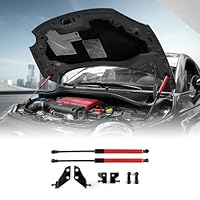 KUNKGIC Gasgeladene Hubstütze der vorderen Motorhaube Für Fiat 500 500c 500e Abarth 595 695 Motorhaube Hydraulische Stützstange Hubstange 8 Stück (Rot)