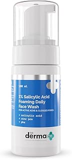 The Derma Co 1% Salicylic Acid Foaming Daily Face Wash with Salicylic Acid, Zinc PCA & PHA for Active Acne & clogged Pores... Price In India