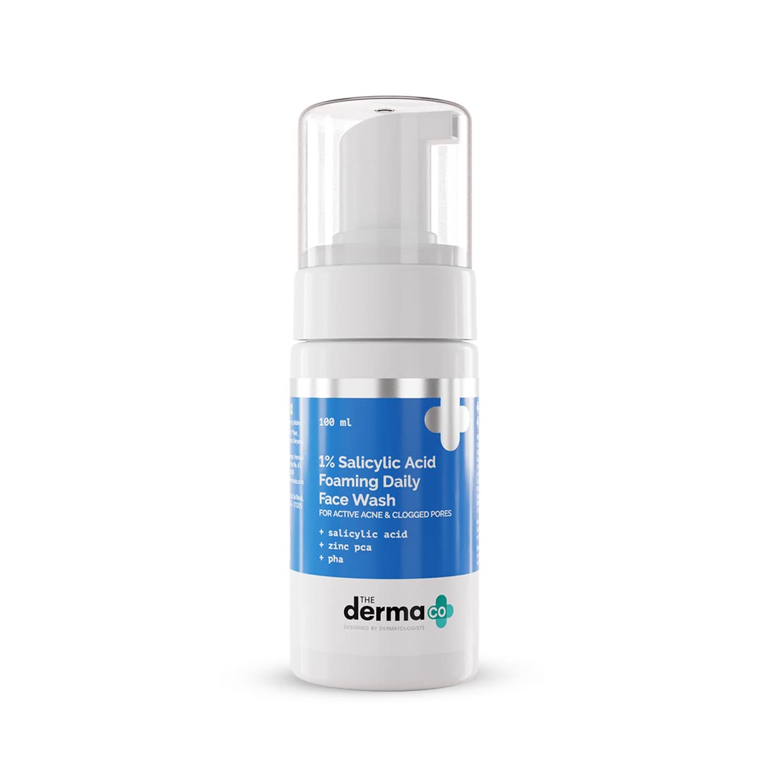 The Derma Co 1% Salicylic Acid Foaming Daily Face Wash with Salicylic Acid, Zinc PCA & PHA for Active Acne & clogged Pores... - Review, Price and Buying Guide
