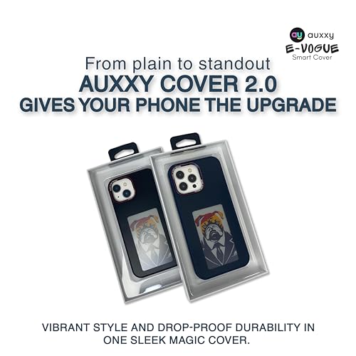 Image of Auxxy Magic Cover 2.0 for iPhone 15 Pro with Upgraded Display (Blue)
