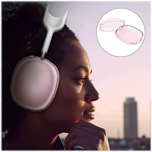 Saharacase Hybrid Flex Cover Case For Apple Airpods Max [Rugged] Headphone Protection Antislip Grip Slim (Transparent Pink) #TOP6