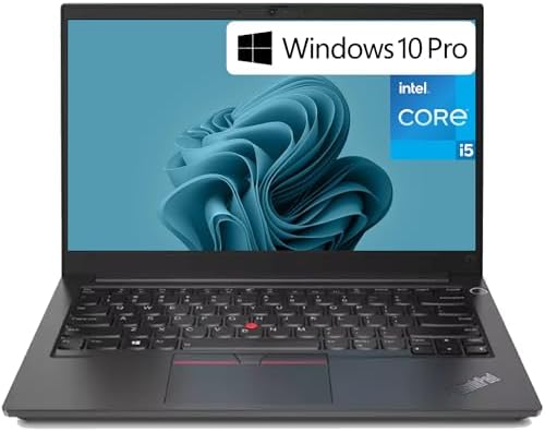 Lenovo ThinkPad E14 Gen 2 14" FHD IPS, Intel Quad Core i5-1135G7 (Beats i7-1065G7), 16GB RAM, 512GB NVMe, WiFi 6 + BT, Webcam, RJ-45, Win 10 Pro, Business Laptop. Black