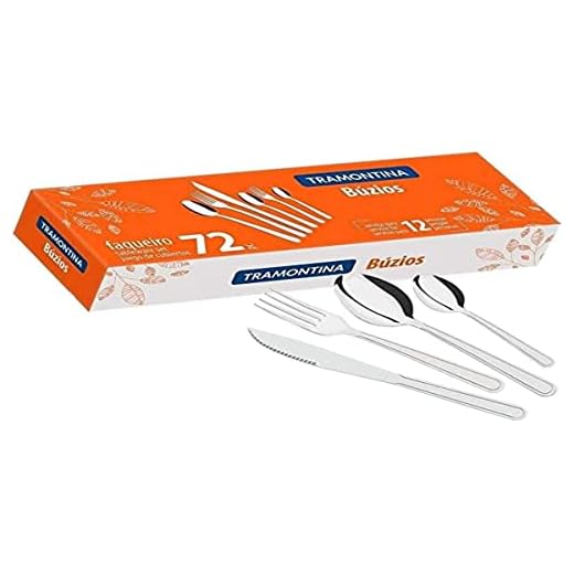 Faqueiro Inox Búzios 72 Peças - Tramontina