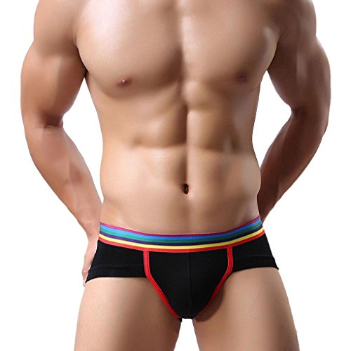 Calzoncillos Sexy Hombre Ropa Interior Slips Transparentes Hombre Pantalones Cortos Tangas Lenceria Hombre Erotica Boxers para Hombre (XL, Negro)