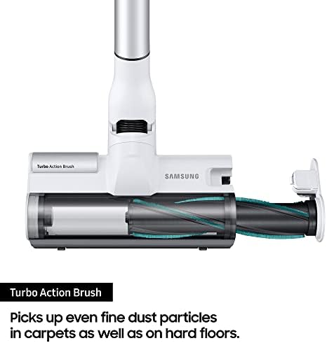 Samsung Jet 70 Complete VS15T7036R5 Cordless Vaccum Cleaner, Powerful Cleaning, 2-in-1 Charging Station, Turbo Action Brush, Soft Action Brush, Silver
