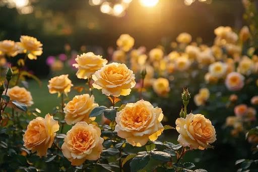 Jigsaw Puzzle for Adults, Yellow Roses in The Garden Challenging Educational Fun Family Activities Games Relaxing Hobby Gifts Wooden Puzzles 1000 Piece