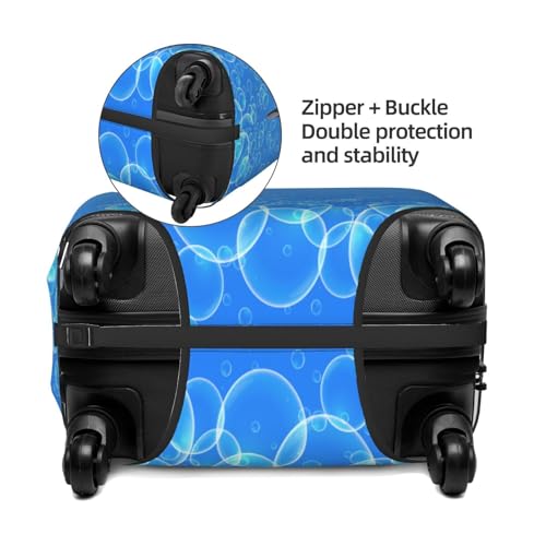 Water Bubble Luggage Cover for Suitcase, Suitcase Cover Protector Fit 25-28 Inch Luggage Travel Accessories, L4