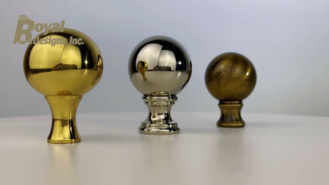 Image of Royal Designs, Inc. Large Ball Lamp Finial (Antique Oil Rubbed Bronze - Pack of 1)
