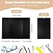 Kosiz 6 Pcs Tri Fold Presentation Board for School Portable Trifold Display Exhibition Board Corrugated Lightweight Poster Board for Business Presentations Projects Memorial Photo(Black,24 x 36'')