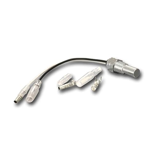 Miniatura 5 de MOTOR METER RACING MGS Series 2.047 in 2-116" Medidor digital de temperatura de aceite 68  302 F esfera negra pantalla LED azul 1224 voltios