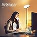 Albrillo Floor Lamp, Modern LED Torchiere Floor Lamps for Living Room, Bright Bedroom Lamp with Remote & Touch Control, 3 Color Temperatures, Dimmable Sky Standing Lamp for Home, Study Room, Office