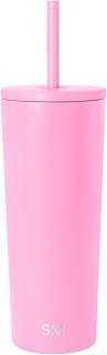 Simple Modern Classic Tumbler with Straw Lid | Insulated Iced Coffee Cup Reusable Stainless Steel Water Bottle Travel Mug | Gifts for Women Men Her Him | 24oz | Dragon Fruit