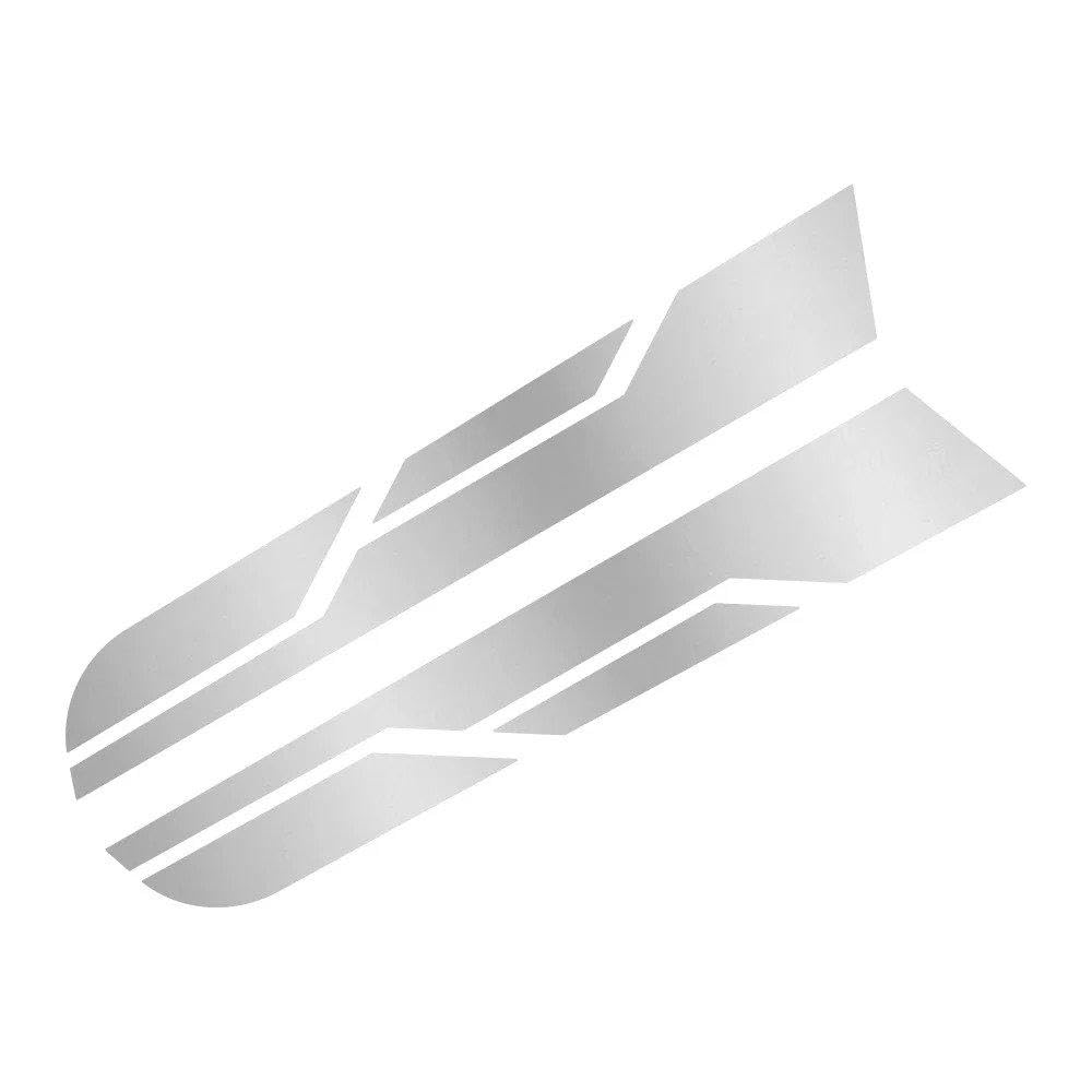Pickup Hood Bonnet Car Stickers 4X4 Off-Road Racing Vinyl Decal(Silver)