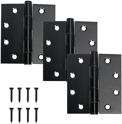 Hinge Outlet 180-Degree Wide Throw Hinges - 4.5x6 Inch Heavy Duty Ball Bearing Design, Oil Rubbed Bronze (2-Pack)