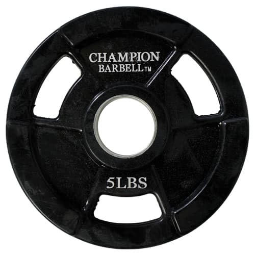 Champion Barbell 2-Inch Olympic Rubber Coated Grip Plate – Single Weight Plate