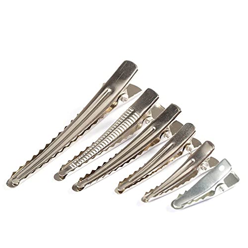 10Pcs Alligator Hair Clips, 6 Sizes Metal Duck Bill Hair Clips Single Prong Hairdressing Salon Hair Grip Diy Accessories Hairpins For Women(25Mm) #TOP5