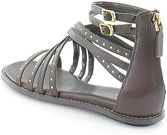 Vince Camuto Women's Dirrazo Embellished Gladiator Sandal Flat, Root Beer, 9.5 | Image 2
