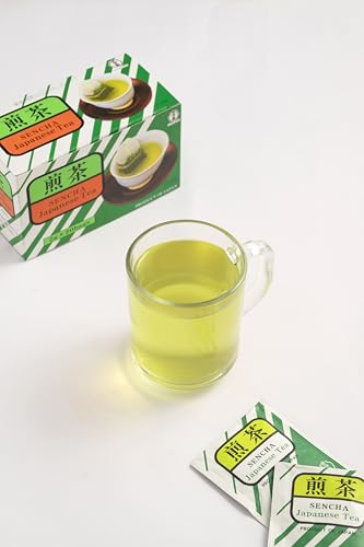 Image of UJInoTSUYU Sencha L Japanese Green Tea Bags | Sencha Premium Japanese Green Tea | Imported from Japan | Improve Metabolism | Rich in Antioxidants | 2gx20 Teabags (40g)