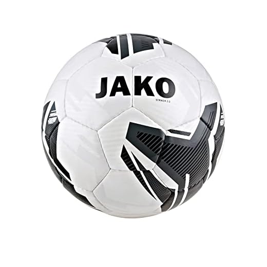 JAKO Trainingsball Striker 2.0 Fußbälle, weiß/anthrazit, 5