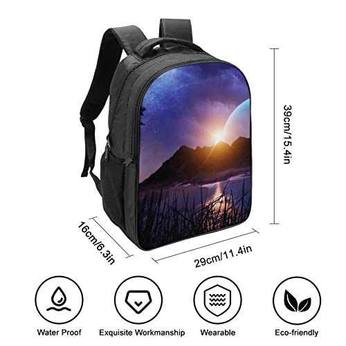 Sac à dos d'école pour enfants Planet Rises 3D cool school bag - 2